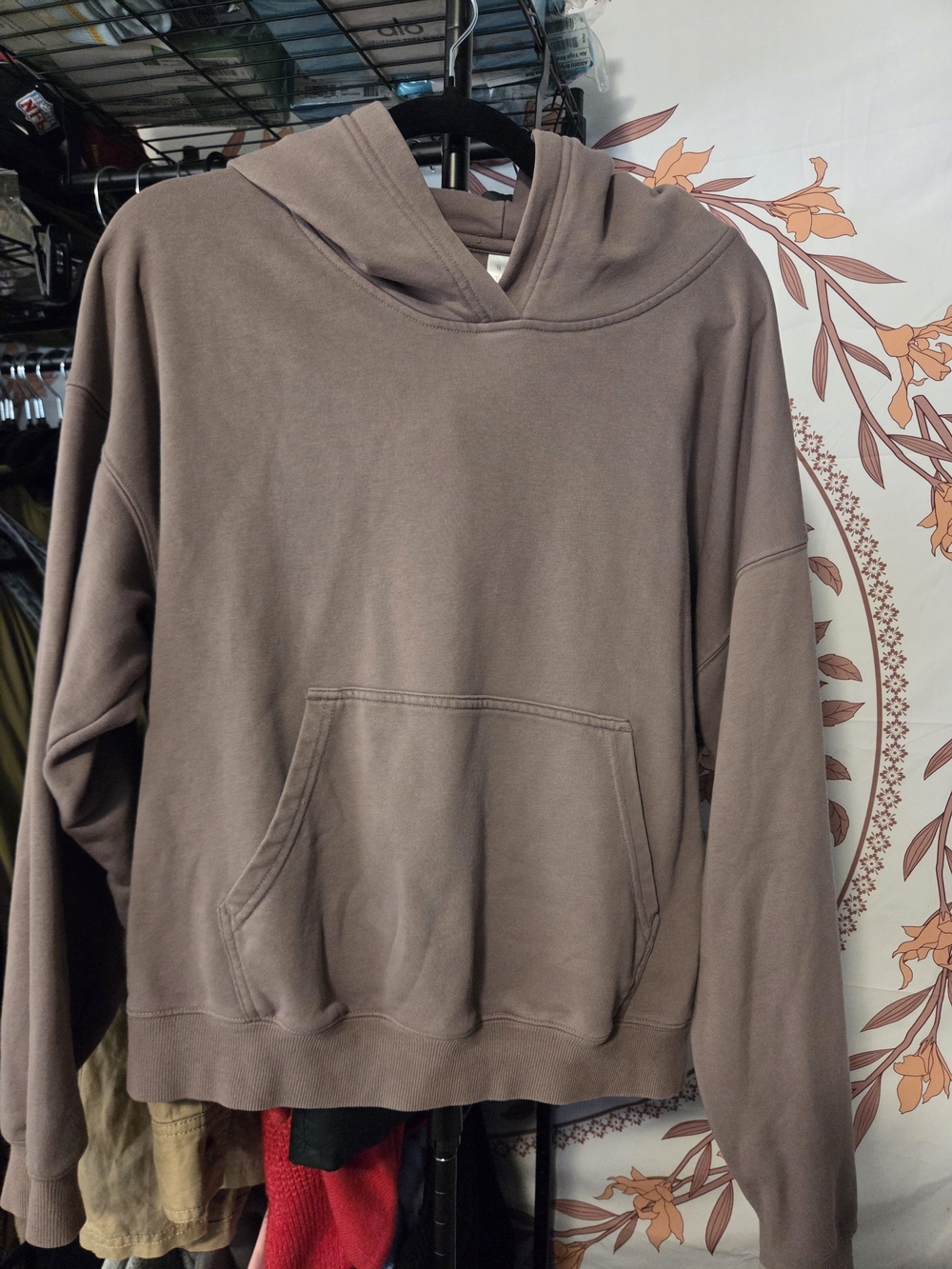 Fabletics Mauve-Brown Pullover Hoodie